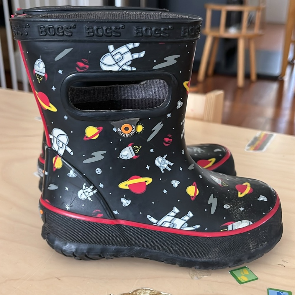 Bogs Skipper Waterproof Black Space Boots Infants Size 6